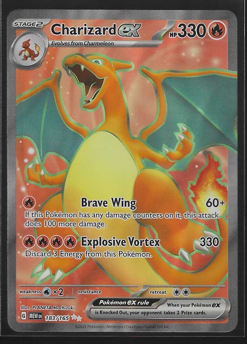 Charizard ex 183/165 Pokemon TCG Scarlet & Violet 151 Ultra