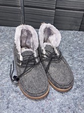 Dearfoams Men  s US Size 9-10 Slippers Faux Fur Lined Fast Shipping 