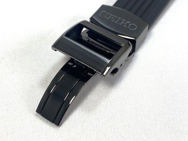 R01Z011M0 SEIKO Astron 22 mm banda de silicona con hebilla negra para SBXB143 8X42 0A Foto 4 de 4