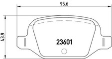 Bremsbelag Satz Bremsscheibe Scheibenbremse für Fiat 500 ab 99-> Hinten Brembo
