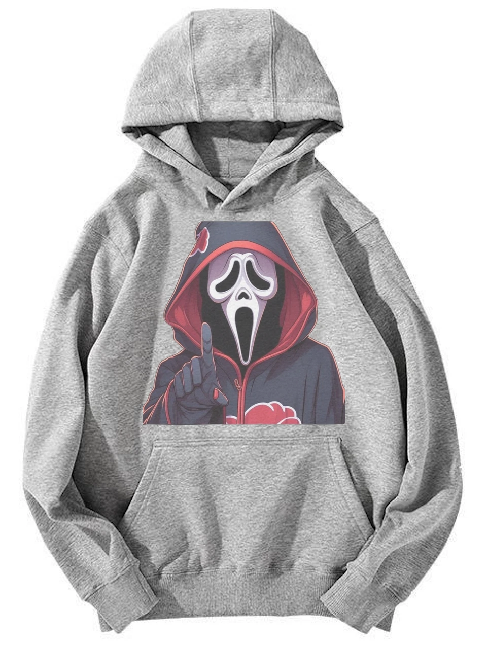 Scream x Narutoo Akatsuki Ghostface Graphic Unisex Hoodie