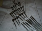 NOS 33 pcs Vintage CUSTOM CRAFT Stainless Japan Petal Lane Flatware Silverware