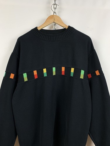 Men's Vintage Carlo Colucci Black Sweater Size XL - Picture 3 of 20