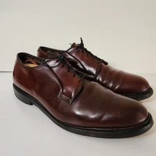 Allen Edmonds Leeds Shell Cordavan Dress Shoes Mens 13 Burgundy Made In USA 