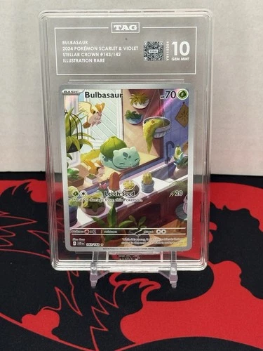 Bulbasaur 143/142 Sv07: Stellar Crown Illustration Rare Holo