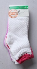 Wonder Nation Girl's Diamond Texture Anklet Socks 12 Pairs NN7 Multi Medium NWT