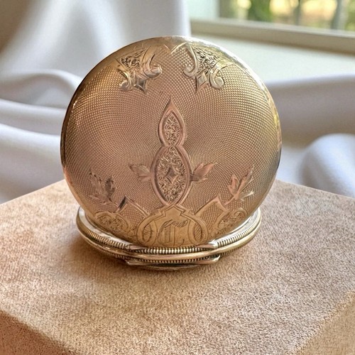 Antique 1905 Gold Elgin Pocket Watch, 320 Grade, Wind & Set, Hunter Case RARE - Picture 8 of 16