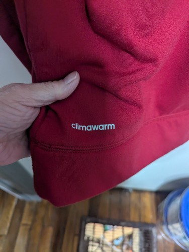 Felpa con cappuccio Adidas Indiana University Hoosiers Climawarm taglia L - Foto 5 di 6