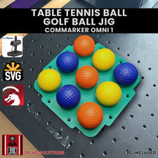ComMarker Omni 1 Golf Ball Jig | Laser Engraving Template