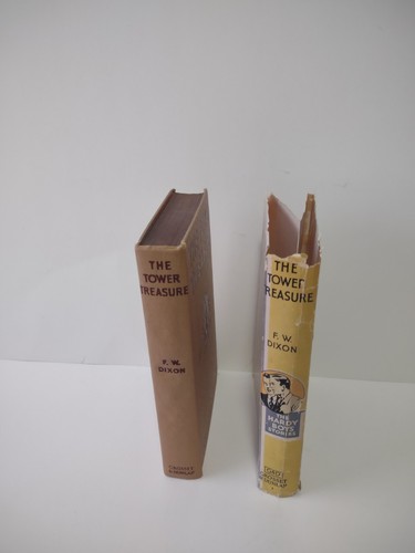 Vtg. The Hardy Boys. The Tower Treasure. D.J. Yellow Spine. 1927. Pre-owned. - Picture 7 of 24