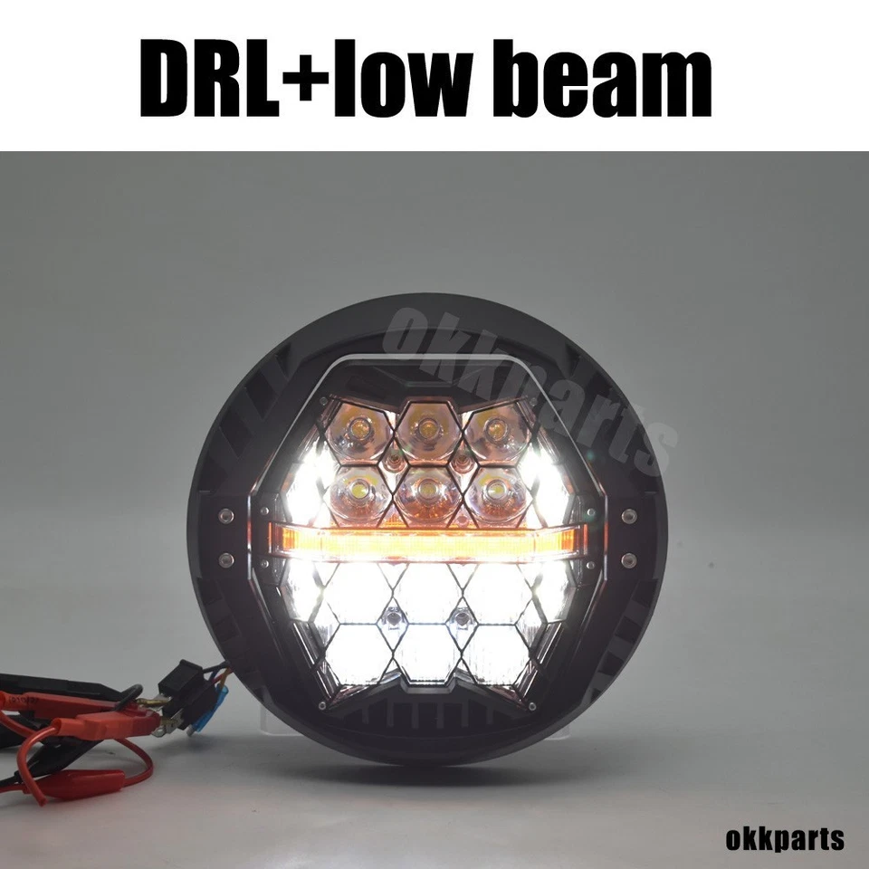 Faro LED ámbar DRL para Harley Street Glide 17 2018 2019 2020 2021 2022 2023 Foto 4 de 4