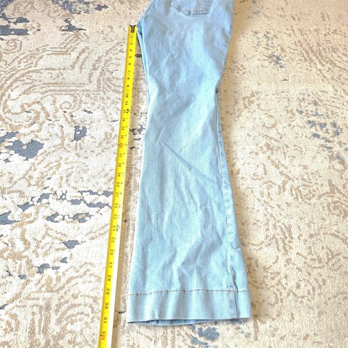 Flamingo Jeans Light Wash Womens Size XL Bell Bottom Cotton Blend Flare - Picture 6 of 7