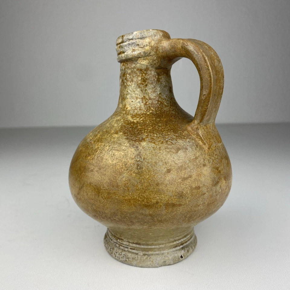 Alter Bartmannskrug Bartmannkrug Bellarmine Krug Frechen Köln Antik selten 16.17 - Bild 4 von 4