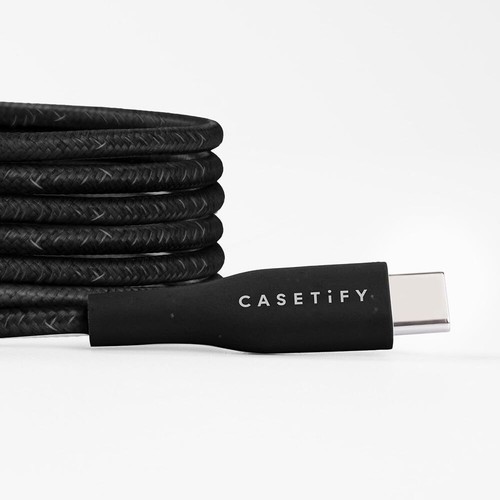 Cable Powerthru USB-C a USB-C (2 m/6,6 pies) - negro - Imagen 2 de 4