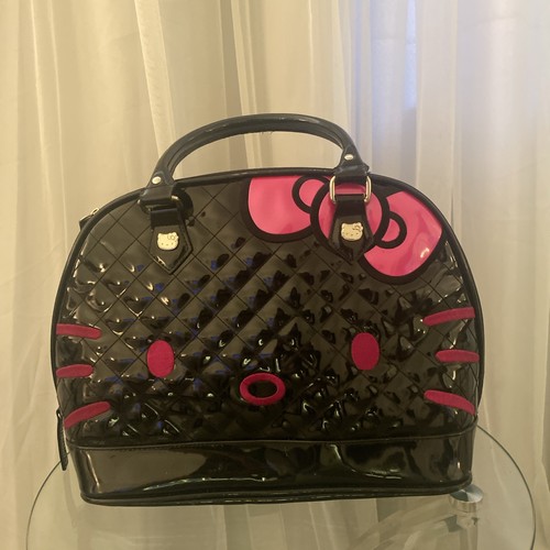 Borsa a mano LoungeFly Loves Sanrio Hello Kitty in rilievo borsa bowler tote rara! - Foto 2 di 24