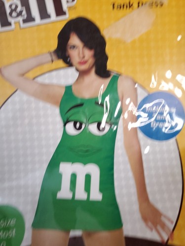 M&M Candy Green Tank Dress Costume Women's 4-10 RASTA IMPOSTA - Picture 5 of 7