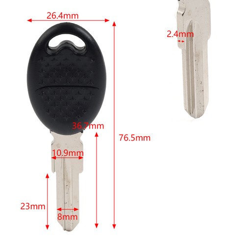 Uncut Blade Blank Key For Aprilia Tuono1000R RSV1000 SXV550 SMV750/1200 - Foto 5 di 23