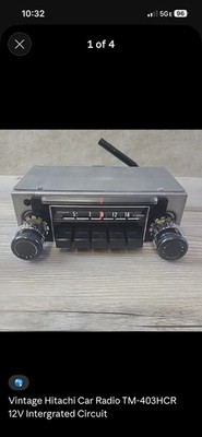 Vintage Datsun Hitachi TM-403HCR AM Car Radio Untested Japan Rare