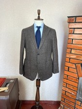 Suitsupply Baby Alpaca Mix Brown Patch Pockets Solid Blazer Jacket 42, EU 52
