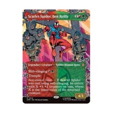 WOTC Marvel's Spider-Man Scarlet Spider, Ben Reilly (Borderless) (R) (Foil) NM