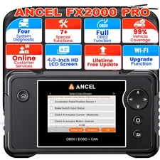 ANCEL FX2000 PRO Car OBD2 Scanner Diagnostic Tool ETS DPF ABS Oil Reset For Kia