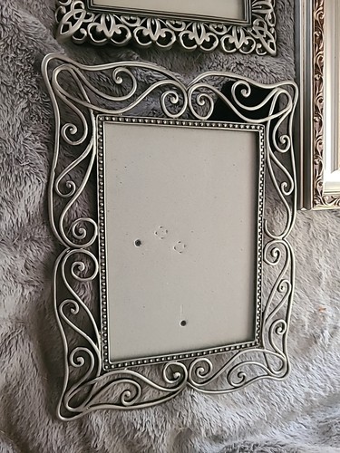 Pewter 5x7 Picture Frames 2 Metal 1 Wood - Picture 3 of 5