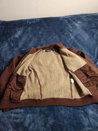 Vintage Patagonia Wool Sweater Womens Sz Small Brown Full Zip Cropped 51410 USA - Picture 5 of 10