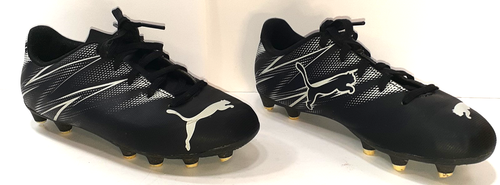 Puma Soccer Cleats Youth Size 1 black/blue - Picture 4 of 9