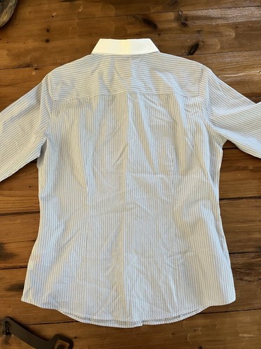 Brooks Brothers Tailored Fit Non-Iron Cotton Button Down Shirt Striped Women 12 - Picture 3 of 3