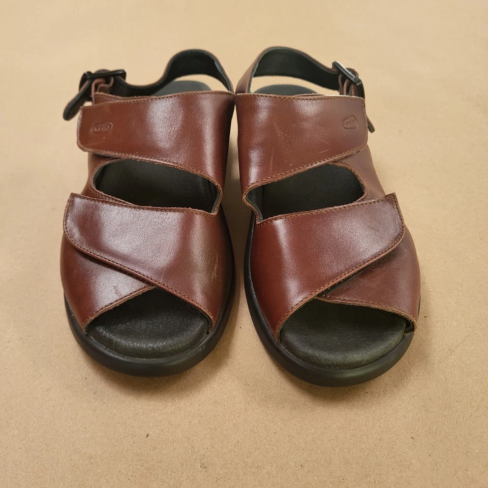 Wolky NIMES Sandalias Marrón Nobuck Cordones Ajustables Comodidad EE. UU. 7 UE 38 Cuero Foto 3 de 4