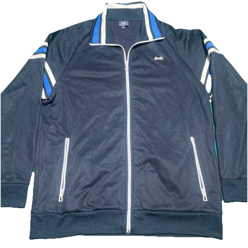 Vintage Le Tigre Classic Retro Herren Trainingsjacke Größe 2XL Farbe Blau Vintage - Bild 3 von 12