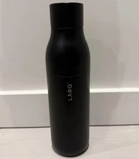 larq bottle purevis Insulated, 25 Ounce Bottle, Black, With Logo