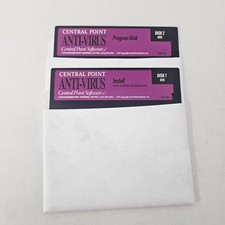 Central Point Anti-Virus Software DOS 1991 Vintage 5.25" Floppy Disks