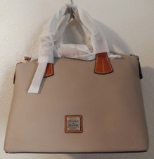 Dooney & Bourke Pebble Grain Trina Satchel - TAUPE   - NWT