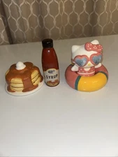 Lot Of 2 Sets Salt & Pepper Shakers-REFER TO PICTURES FOR DETAILS NO BOX