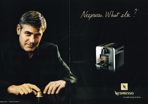 WERBUNG WERBUNG 2006 NESPRESSO Café GEORGE CLOONEY (2 Seiten)