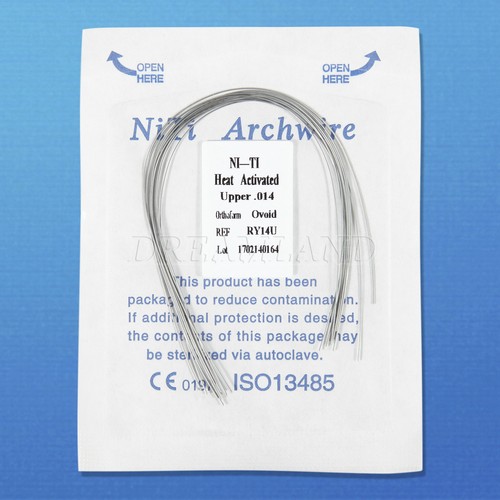 100 PIEZAS Alambre de arco redondo activado térmicamente NITI forma ovoide de calor dental o - Imagen 10 de 22