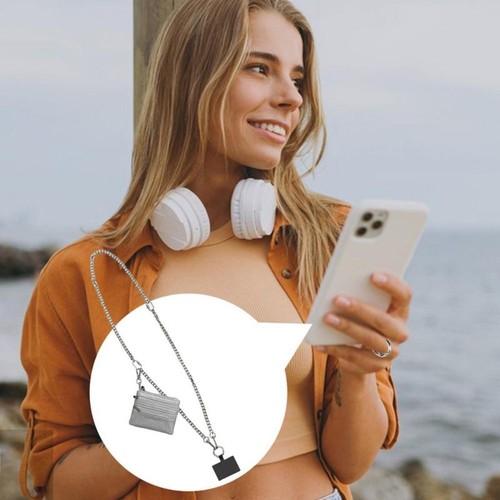 Crossbody Phone Strap Zippered Pouch Clip And Go Strap Phone Charm - 第 12/15 張圖片