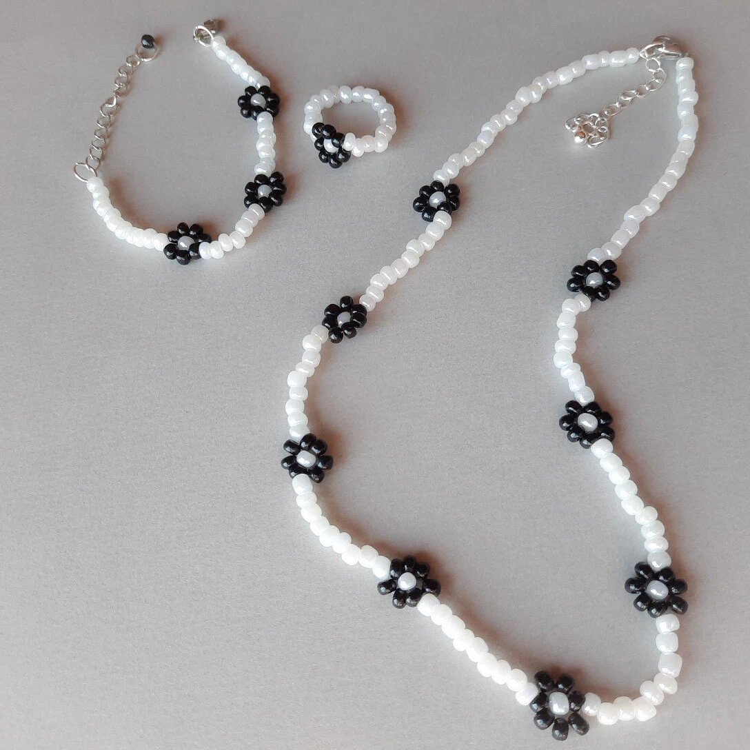 White beads shop chain
