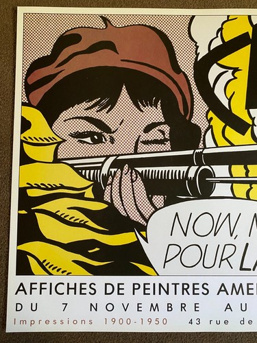 Poster Vintage Roy Lichtenstein Esposizione Francese 'Crak!' - Foto 3 di 3