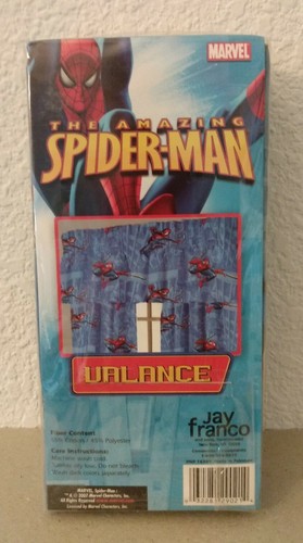 Increíble Spiderman Cortinas Cenefa Algodón Poli Cortinas Marvel 2007 - Imagen 1 de 3
