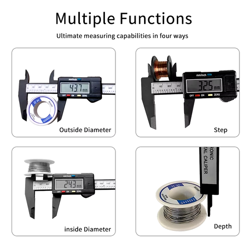 150Mm 100Mm Electronic Digital Caliper Carbon Fiber Dial Vernier Caliper Gauge M - Picture 4 of 8