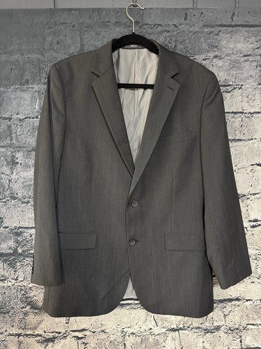 Joseph Abboud Blazer Mens 42R Black Stripe Wool Blend Jacket Career Professional