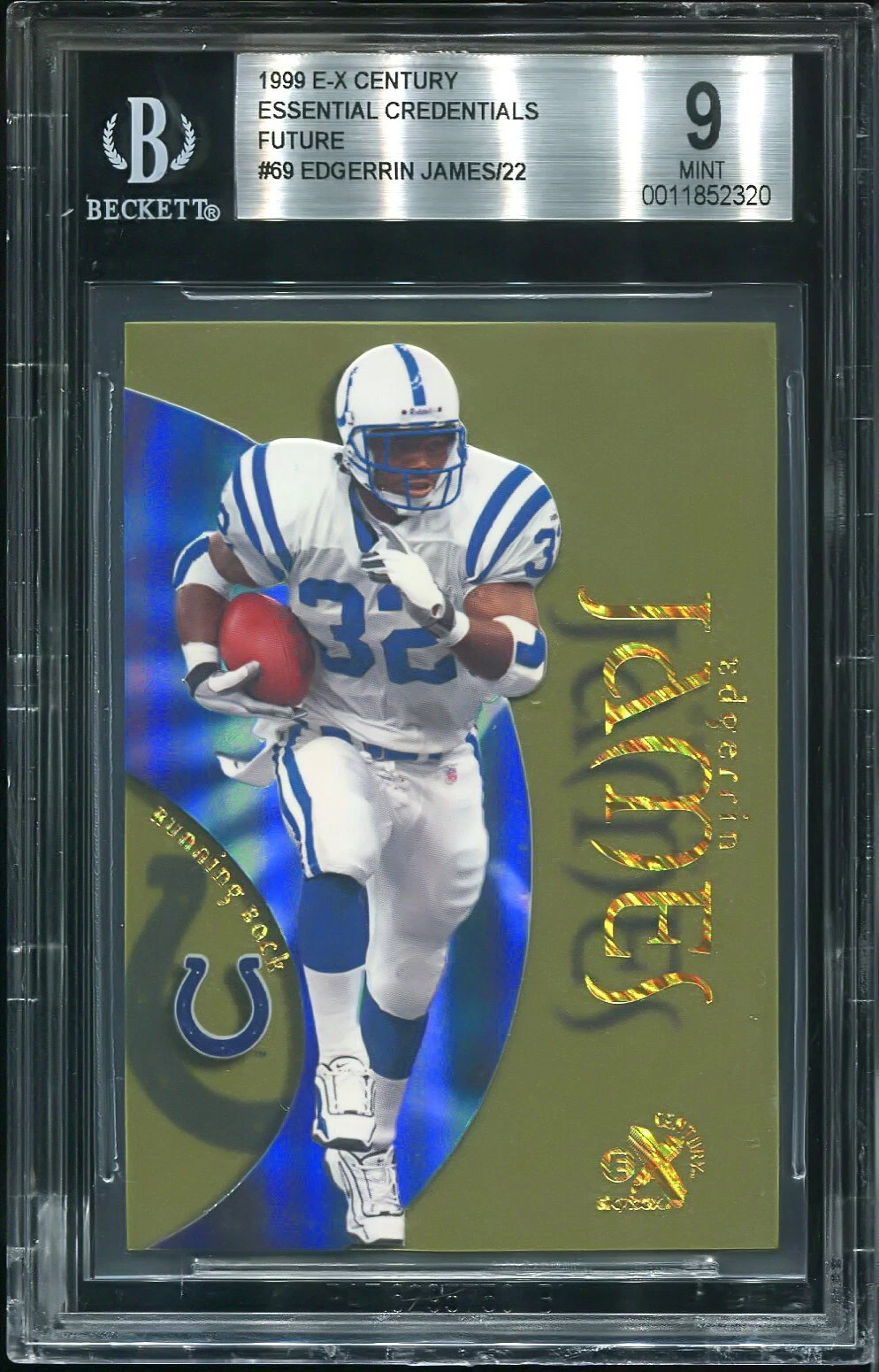 Edgerrin James Skybox E-X Century #69 Essential Credentials Now