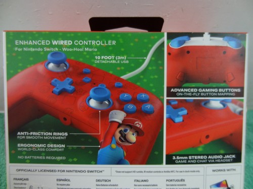 PowerA Enhanced Wired Controller for Nintendo Switch –Red and Blue Mario Edition - Picture 6 of 8