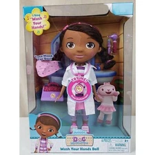 Doc McStuffins Wash Your Hands 11" Doll 6 piece Play Set Disney Junior 