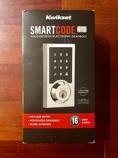 Kwikset 915 Smartcode Contemporary Electronic Deadbolt Polished Chrome