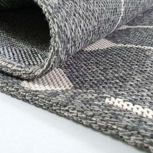 Grey Cotton Rug Berber Pattern Washable Eco Carpet Large Small Area Floor Mats - Picture 56 of 61