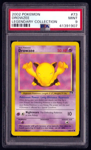 POKEMON / DROWZEE / 2002 Pokemon Legendary Collection #73 / PSA 9 / FREE SHIP