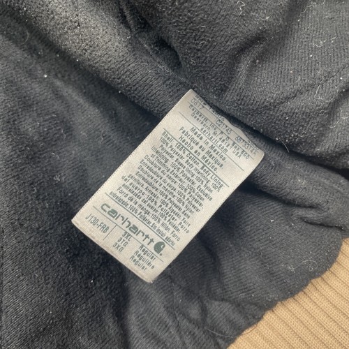 Chaqueta Carhartt Para Hombres 3XL J130 FRB Pato Lona Acolchada Forrada Con Capucha Ropa de Trabajo - Imagen 11 de 23